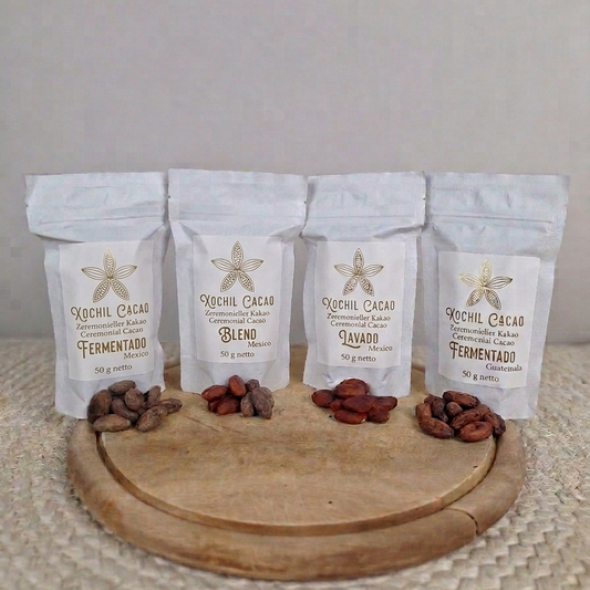 Zeremonieller Kakao aus Mexiko & Guatemala TASTING BUNDLE (4x 50 g)